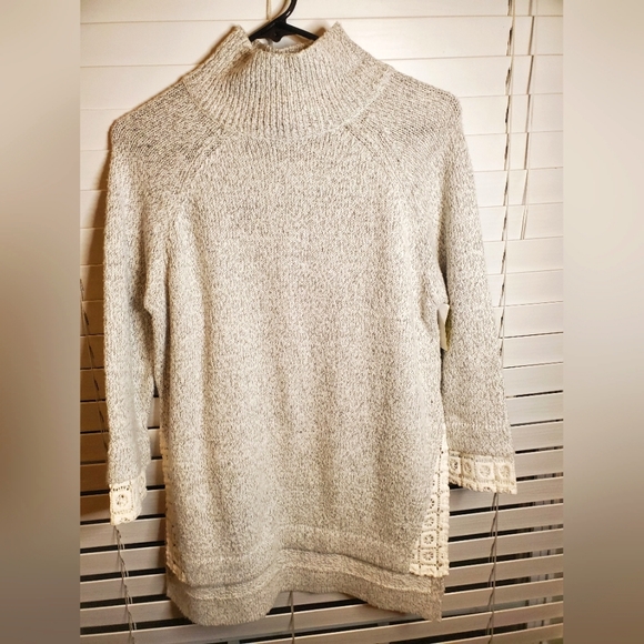French Connection Sweaters - French Connection Lace Accent Sweater Top